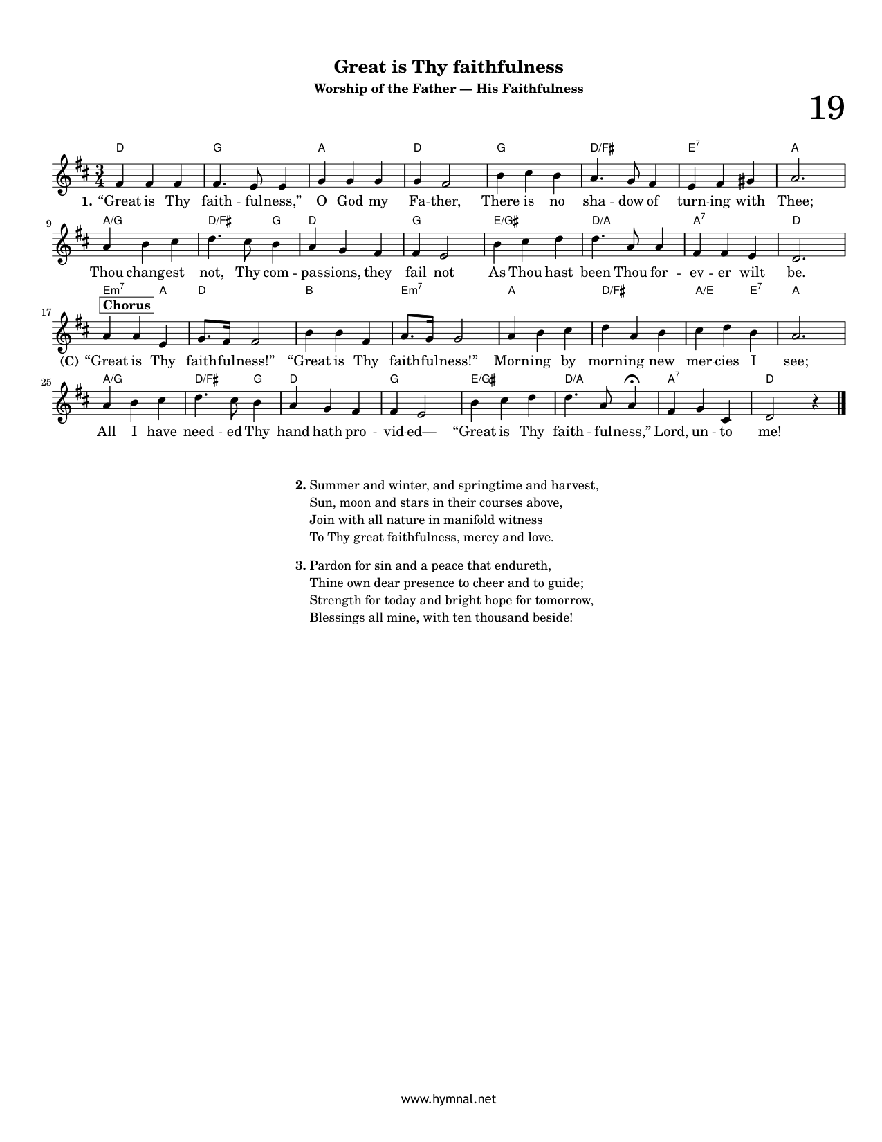 Great Is Thy Faithfulness Piano Sheet Music Page 1 Free PDF