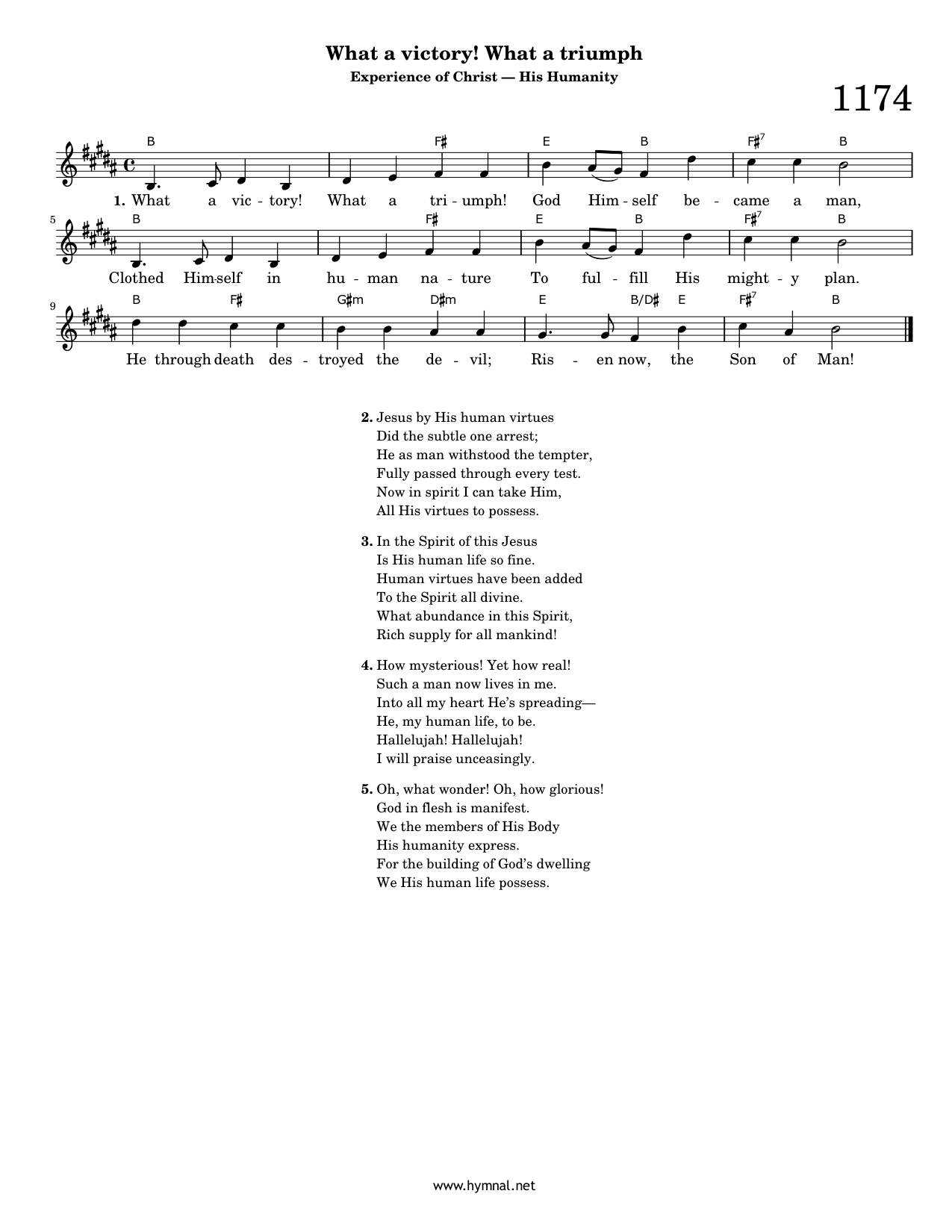 What a victory! What a triumph (Hymn 1174) Piano Sheet Music Page 1 Free PDF
