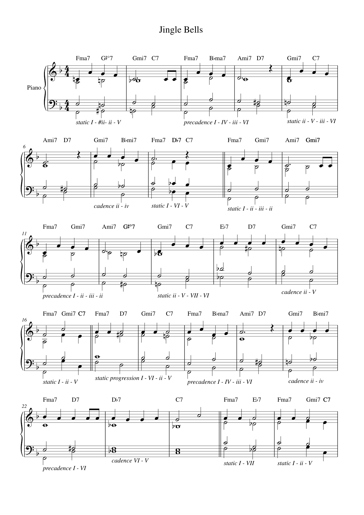 Jingle Bells (10) (2) Piano Sheet Music Page 1 Free PDF
