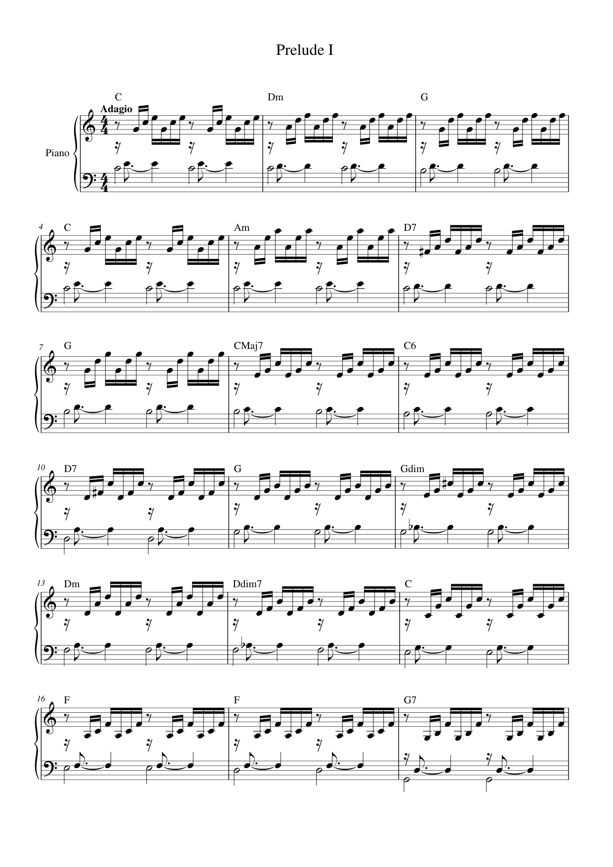 Johann Sebastian Bach Piano Sheet Music Page 1 Free PDF