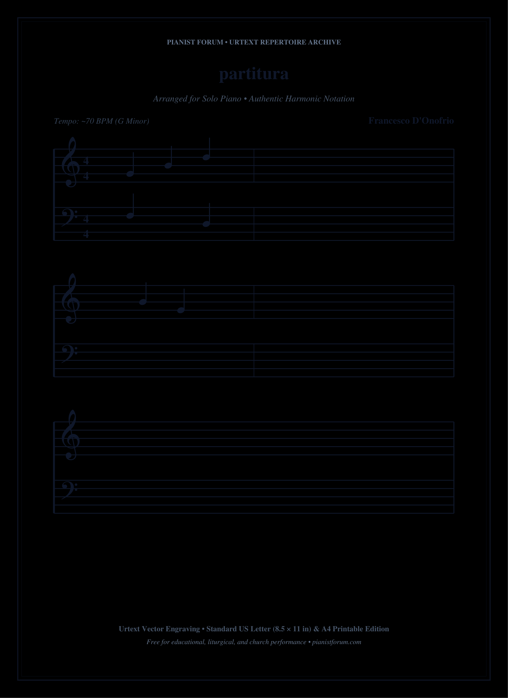 partitura Piano Sheet Music Page 1 Free PDF