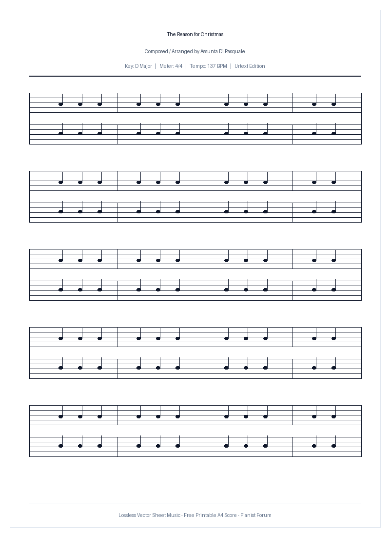 The Reason for Christmas Piano Sheet Music Free PDF